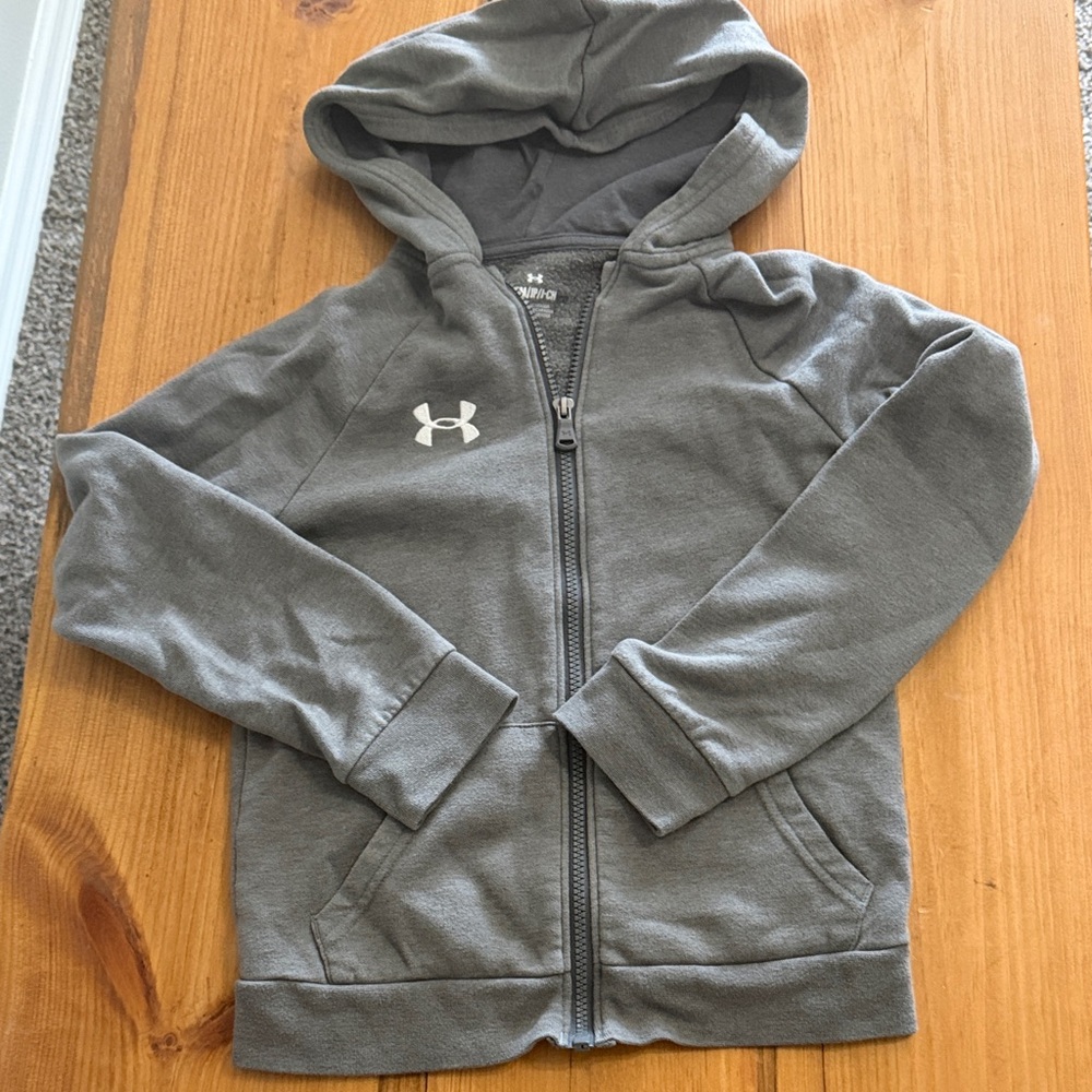 Under Armour Kids Charcoal Zip-Up Hoodie